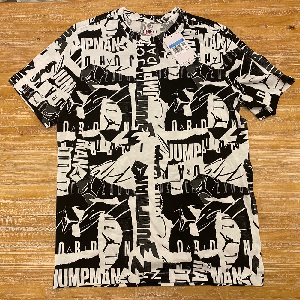 JORDAN JUMPMAN FLIGHT ALLOVER PRINTED TEE